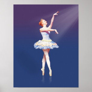 Póster Bailarina em Pointe no projector