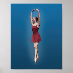 Poster Bailarina graciosa em Pointe