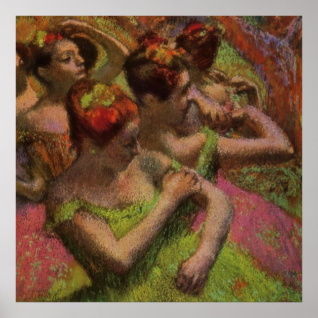 Poster Bailarinas Ajustando Seus Vestidos (Edgar Degas) (Frente)