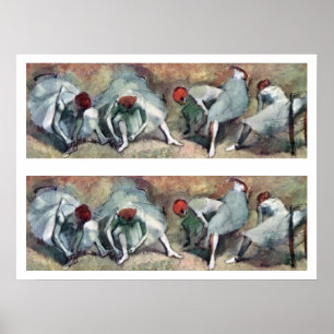 Poster Bailarinas Amarrando os Seus Sapatos por Edgar Deg