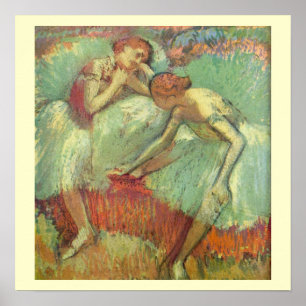 Póster Bailarinas em Verde de Edgar Degas, Balé Antigo