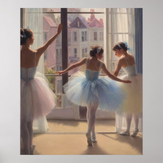 Póster Bailarinas frente a la ventana