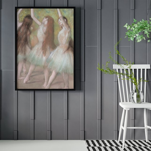 Póster Bailarinas Verdes de Edgar Degas, Arte de Balé Vin (Criador carregado)