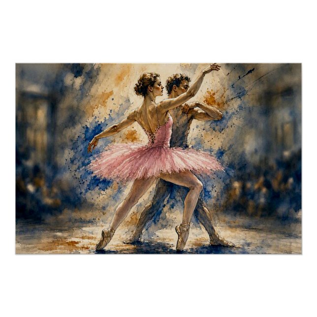 Póster Bailarinos em Movimento,  (Frente)