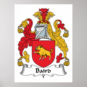 Póster Baird Family Crest