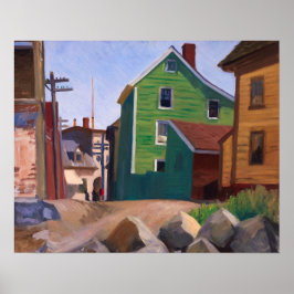 Poster Bairro Italiano, Gloucester | Edward Hopper |
