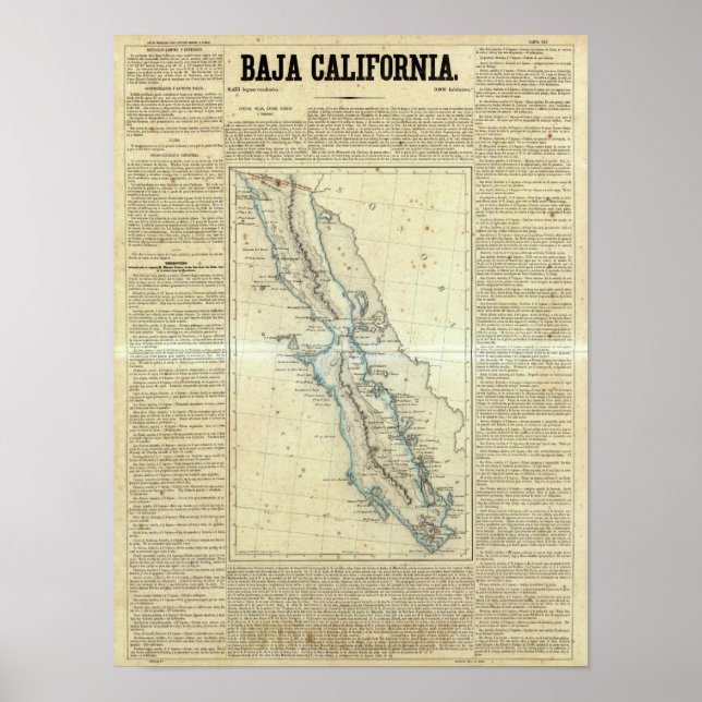 Póster Baixa Califórnia, México (Frente)