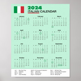 Poster Baixar calendário italiano 2024 Scarica