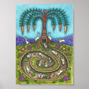 POSTER BAIXO DO BURACO DE COELHO, O CARROT WILLOT TREE FO