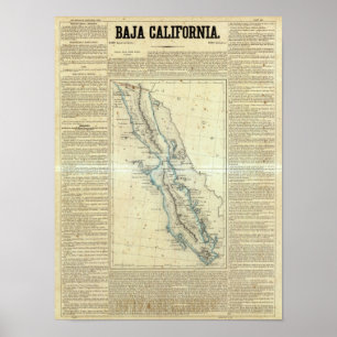 Póster Baja California, México