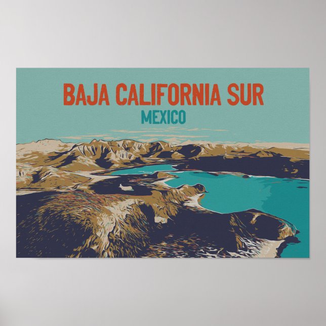 Poster Baja California Sur lanscape, México Cartão postal (Frente)