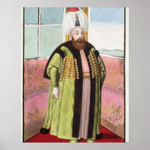 Poster Bajazet (Bayezid) II (c.1447-1512) chamou "Adli",