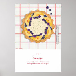 Poster Baking passion com crostata, a tarte italiana