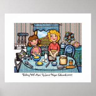 Póster Baking With Mãe by Jamie Wogan Edwards