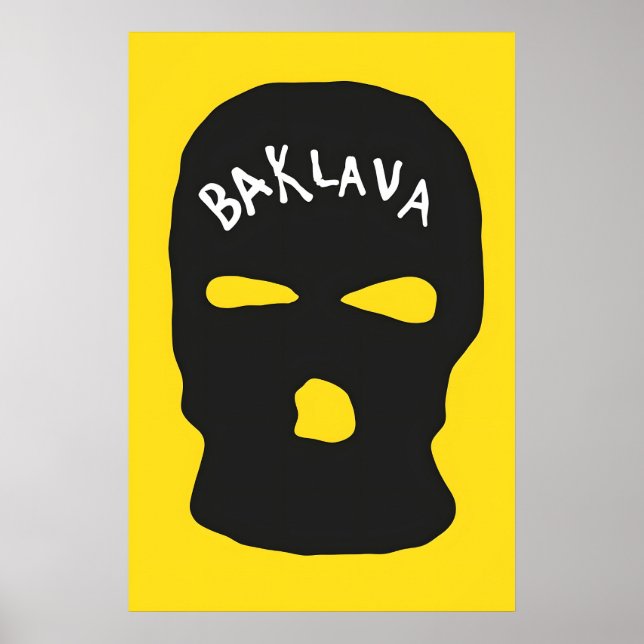Poster Baklava Japonês Abstrato Bauhaus Fórmula Moderna (Frente)
