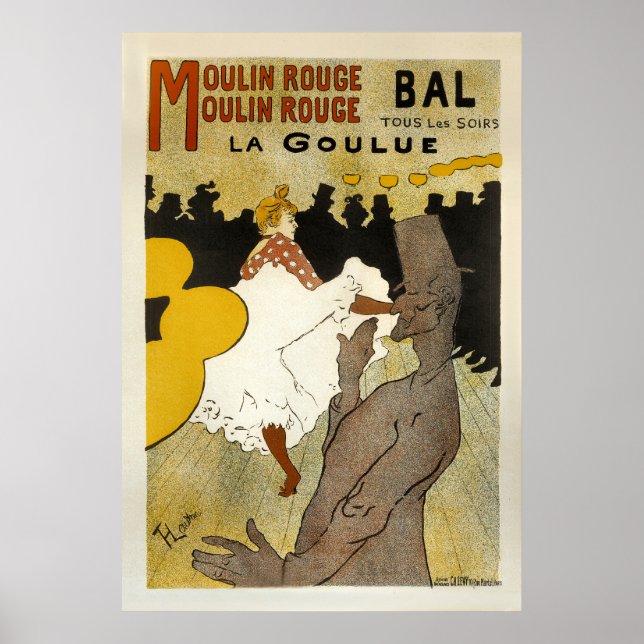 Poster Bal La Goulue Vintage Publicidade Francesa (Frente)