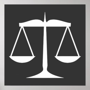Poster Balanças da Justiça