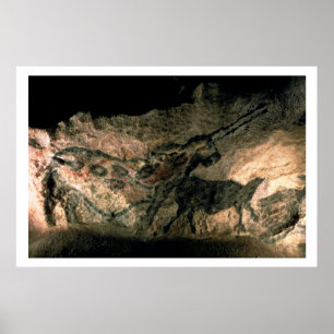 Póster Balance a pintura de um animal horned, c.17000 BC