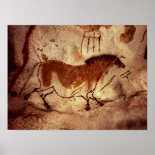 Poster Balance a pintura de um cavalo, c.17000 BC