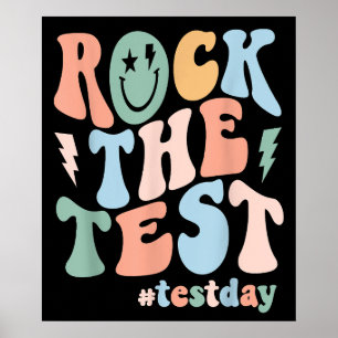 Poster Balance a Prova Dia de Teste Motivacional Professo
