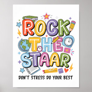 Poster Balance a Prova Dia Staar Professor Motivacional T