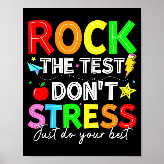 Poster Balance o teste engraçado para professor alunos cr (Frente)