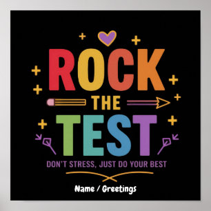 Poster Balance o Teste Não Estresse Motivacional Divertid