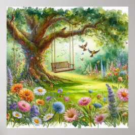 Poster Balanço de Jardim Paisagem 2