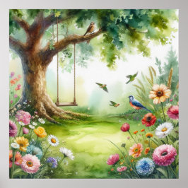 Poster Balanço de Jardim Paisagem 8