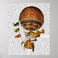 Balão de Ar Quente com Bandeiras