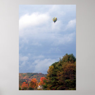 Poster Balão de ar quente no céu