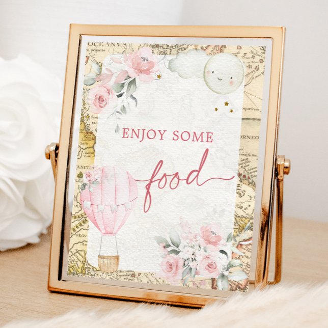 Poster Balão de Ar Rosa Não é um Sinal de Comida Maravilh (Criador carregado)