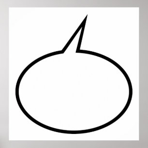 Póster Balão de discurso
