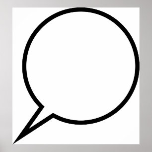 Póster Balão de fala