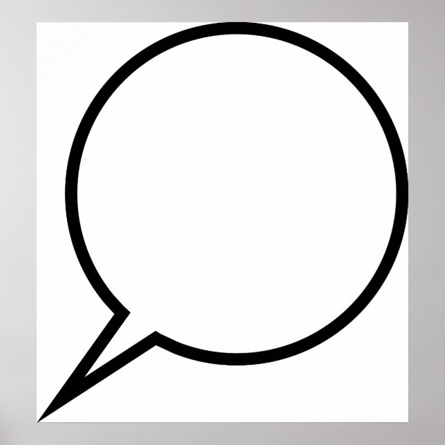 Póster Balão de fala (Frente)