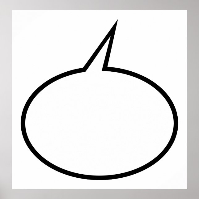 Póster Balão de fala (Frente)