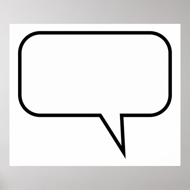 Póster Balão de fala (Frente)