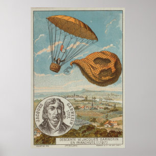 Poster Balão e pára-quedas 1797