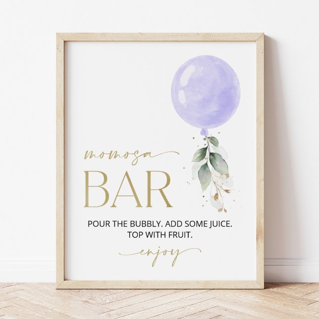 Poster Balão Roxo, Eucalyptus, Greenerescência, Bar Momos (Criador carregado)