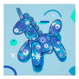Póster Balão Unicorn