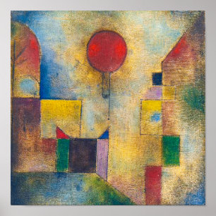 Poster Balão Vermelho   Paul Klee  