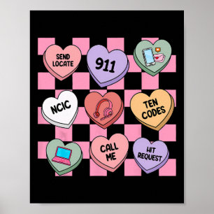 Poster Balas Hearts Dia dos Namorados Despachante 911 ,