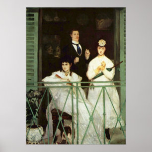 Póster Balcony - Edouard Manet