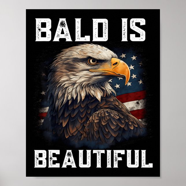Poster Bald É Belo Dia 4 De Julho De Independência Bal (Frente)
