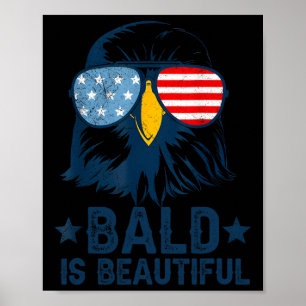 Poster Bald É Belo Dia 4 De Julho De Independência Bal