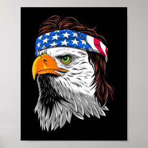 Poster Bald Eagle Mullet EUA