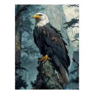 Póster Bald Eagle on Watch