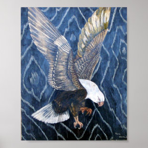 Póster Bald Eagle Scratch