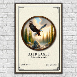 Poster Bald Eagle Zoology Series