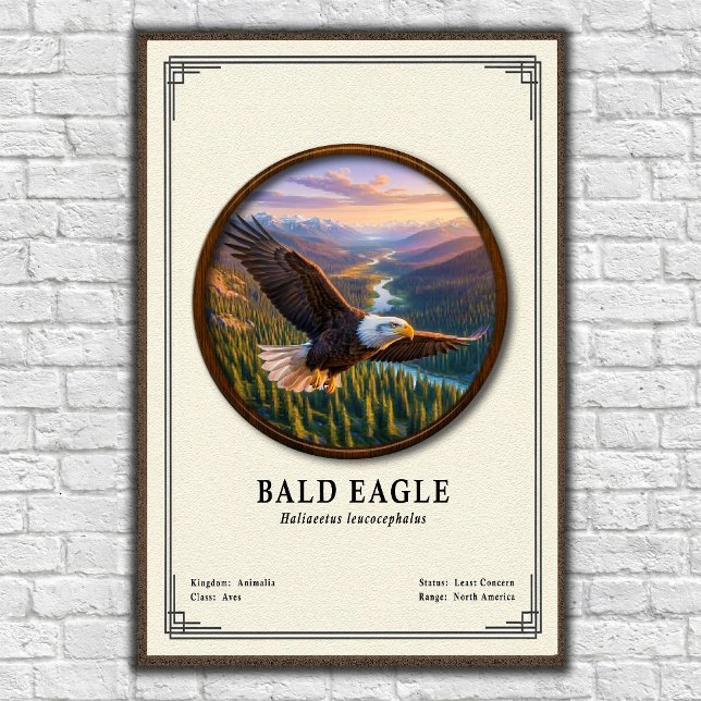 Poster Bald Eagle Zoology Series (Criador carregado)